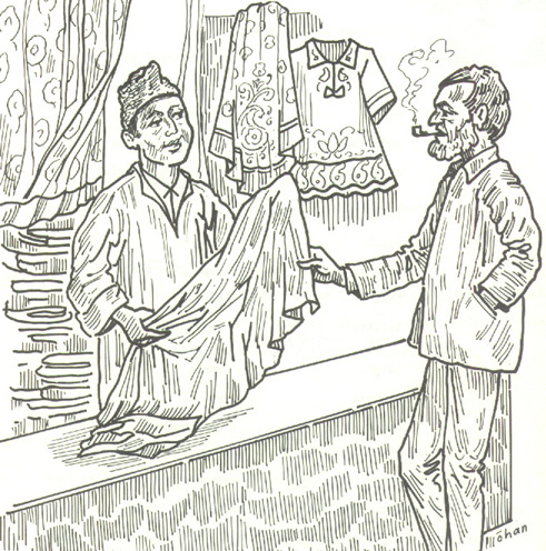 A Kashmiri shawl merchant