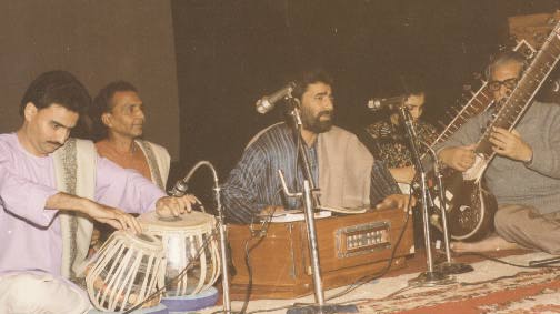 Vijay Malla at a concert